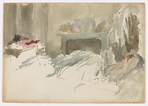 Lepää sängyssä tekijältä James Abbott McNeill Whistler