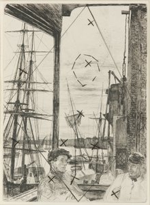 Rotherhithe tekijältä James Abbott McNeill Whistler
