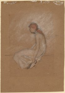Istuva punatukkainen nainen tekijältä James Abbott McNeill Whistler