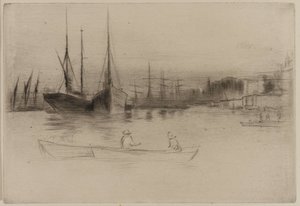Höyrylaivat pois Towerista tekijältä James Abbott McNeill Whistler