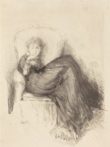 Tutkielma: istuva Maude tekijältä James McNeill Whistler