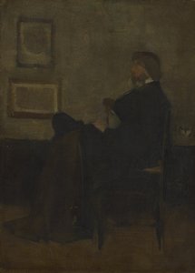 Opinnäytetyö "Arrangement in Grey and Black, No. 2: Portrait of Thomas Carlyle" (Harmaa ja musta, nro 2: Thomas Carlylen muotokuva).