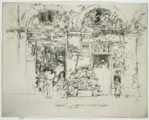 Auringonkukat, St Germain Market, Pariisi tekijältä James McNeill Whistler