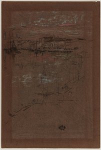 Auringonlasku, punaisena ja ruskeana tekijältä James Abbott McNeill Whistler