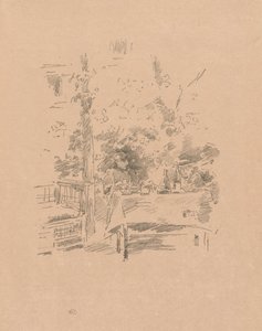 Yksittäinen puutarhassa tekijältä James McNeill Whistler