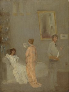 Taiteilija ateljeessaan tekijältä James McNeill Whistler