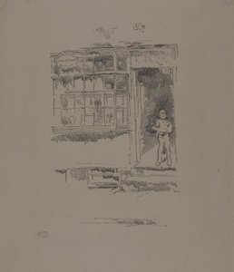 Parturi-kampaamo Mewsissa tekijältä James McNeill Whistler