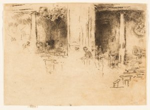 Kirkko - Bryssel (jumalanpalvelus) tekijältä James Abbott McNeill Whistler