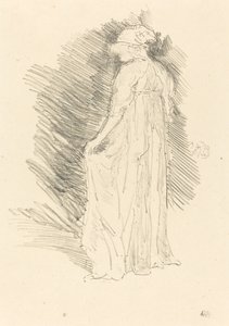 Draped figuuri, takanäkymä tekijältä James Abbott McNeill Whistler