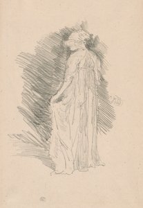 Draped figuuri, takanäkymä tekijältä James Abbott McNeill Whistler
