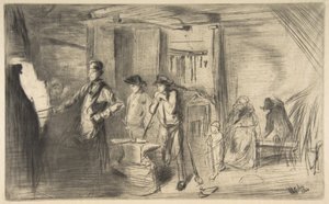 Paja, sarjasta "Kuusitoista etsausta Thamesin näkymistä ja muista aiheista" tekijältä James McNeill Whistler