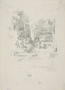 Little Café au Bois tekijältä James Abbott McNeill Whistler