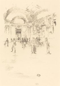 Long Gallery, Louvre tekijältä James Abbott McNeill Whistler