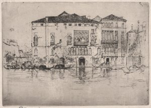 Palatsit ensimmäisestä Venetsian sarjasta (Venetsia, 12 etsauksen sarja) tekijältä James Abbott McNeill Whistler