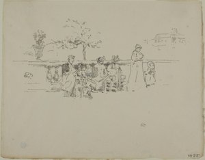 The Terrace, Luxemburg tekijältä James Abbott McNeill Whistler