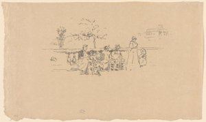 The Terrace, Luxemburg tekijältä James Abbott McNeill Whistler