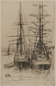 Kaksi laivaa tekijältä James Abbott McNeill Whistler