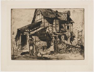 Turvaton asunto. Yksi luonnon kahdestatoista etsauksesta. (Ranskalainen setti) tekijältä James Abbott McNeill Whistler