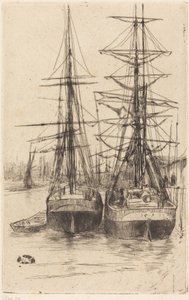 Kaksi laivaa tekijältä James McNeill Whistler