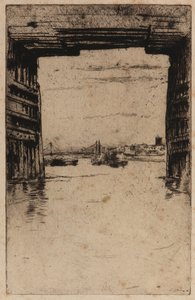 Vanhan Battersean sillan alla tekijältä James Abbott McNeill Whistler