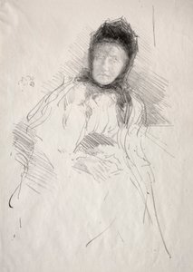Keskeneräinen luonnos Lady Hadenista tekijältä James McNeill Whistler