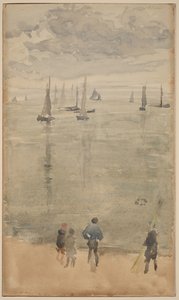 Violetti [muistiinpano?]... Kalastusveneiden paluu tekijältä James McNeill Whistler