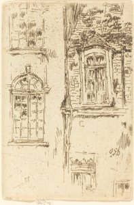 Ikkunat vastapäätä hotellia, Bourges tekijältä James Abbott McNeill Whistler