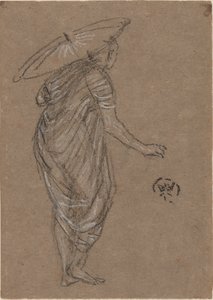 Nainen päivänvarjolla tekijältä James Abbott McNeill Whistler