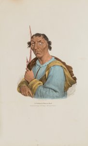 Juhlittu Ottowan päällikkö, julkaisusta The Aboriginal Portfolio (Aboriginal Portfolio). tekijältä James Otto Lewis