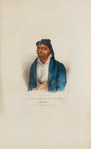 MO-WAN-ZA eli Pikku Susi; Miamin päällikkö, Aboriginaalien salkku -teoksesta. tekijältä James Otto Lewis