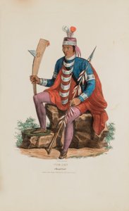 RICHARDVILLE; Miamin päällikkö, julkaisusta The Aboriginal Portfolio (alkuperäiskansojen salkku). tekijältä James Otto Lewis
