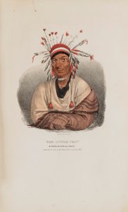 THE LITTLE CROW, juhlittu sioux-päällikkö, Aboriginaalien salkusta. tekijältä James Otto Lewis