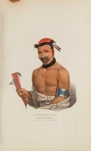 WADT-HE-DOO-KAANA; Winnebagojen päällikkö, Aboriginaalien salkku -teoksesta tekijältä James Otto Lewis