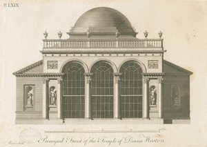 Weston-under-Lizard - Dianan temppeli: kaiverrus, nd [c 1765-1770] (tulostus)