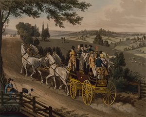 Stage Coach (värillinen kaiverrus)