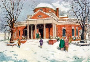 Monticello, lähellä Charlottesvilleä, Virginia, USA, 1700-luku 1921.