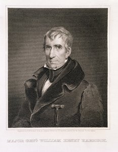 Kenraalimajuri William Henry Harrison, kaiverrus Richard W. Dodson (1812-67)