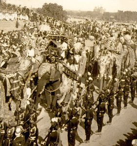 Suuri Durbar-kulkue, Delhi, Intia. 1903 (kuva) tekijältä James Ricalton