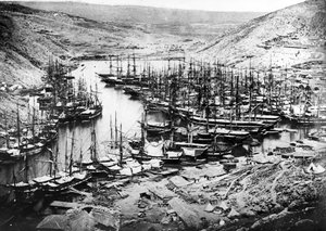 Balaklavan satama Krimin sodan aikana, noin 1855