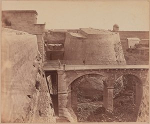 Porta Realen silta, Malta, noin 1856 tekijältä James Robertson