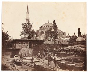 "Tophannan portaat" [Istanbul. Moskeija, jossa on yksi minareetti] tekijältä James Robertson