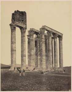 Jupiter Olympiuksen temppeli, n. 1853. tekijältä James Robertson