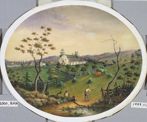 Van Brunt Homestead, n.1865 (wc paperilla) tekijältä James Ryder van Brunt