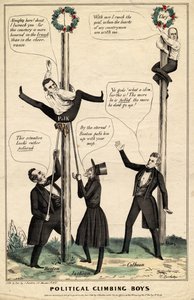 Poliittiset kiipeilypojat, julkaisija J Baillie, H Bucholzer, New York, 1844