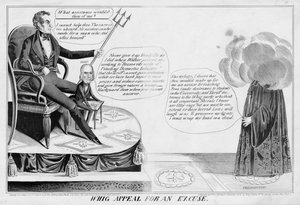 Whig vetoomuksen tekosyy, julkaisija James Baillie, H Bucholzer, New York, 1844