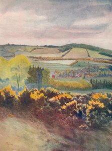 "Näkymä Caterhamiin, Tilburstow Hillistä", 1913, 1914 tekijältä James S Ogilvy