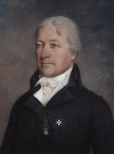 Marquis de Lafayette (pastelli harmaalla paperilla) tekijältä James Sharples