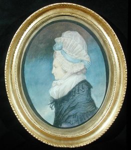 Rouva Thrale (pastelli paperille) tekijältä James Sharples