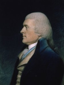 Thomas Jefferson (1743-1826) n. 1797 (pastelli paperille) tekijältä James Sharples