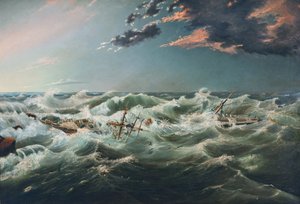 Admella haaksirikkoutui Cape Banksissa 6. elokuuta 1859. tekijältä James Shaw